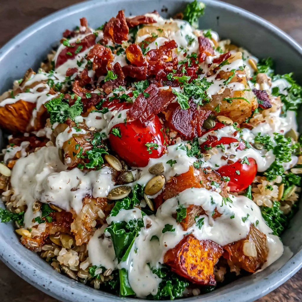 Colorful Grain Bowl Lunch