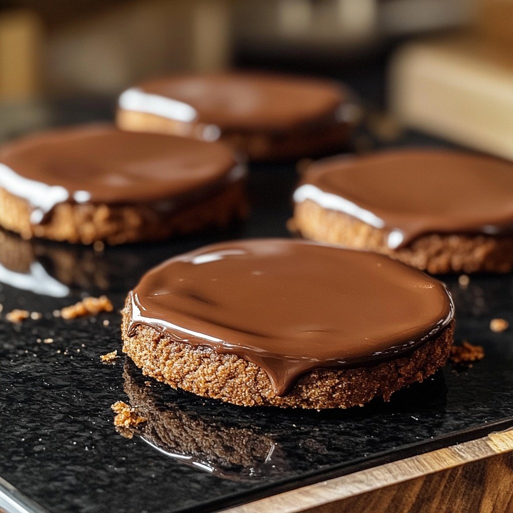 Chocolate-Glazed Lebkuchen Rounds