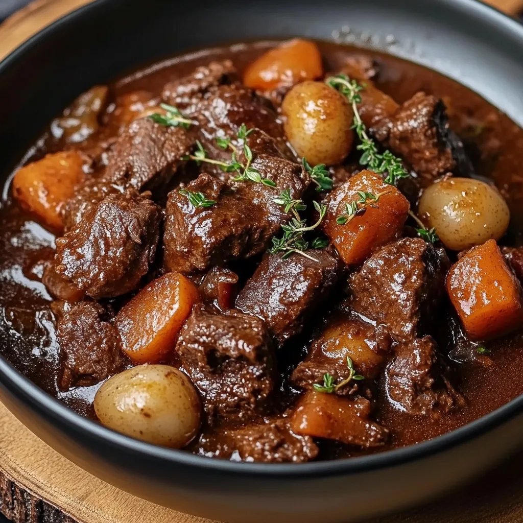 Slow Cooker Beef Bourguignon