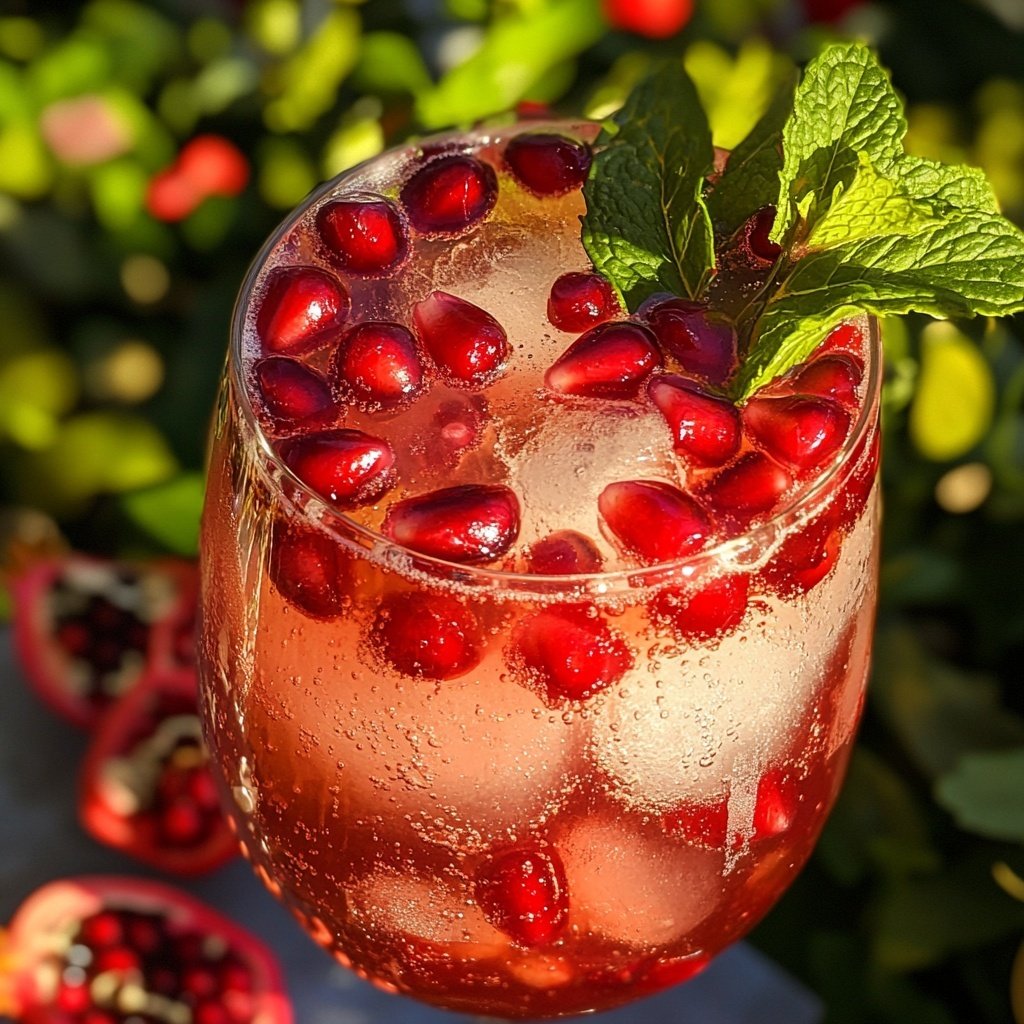 Pomegranate Vodka Spritz Cocktail Recipe
