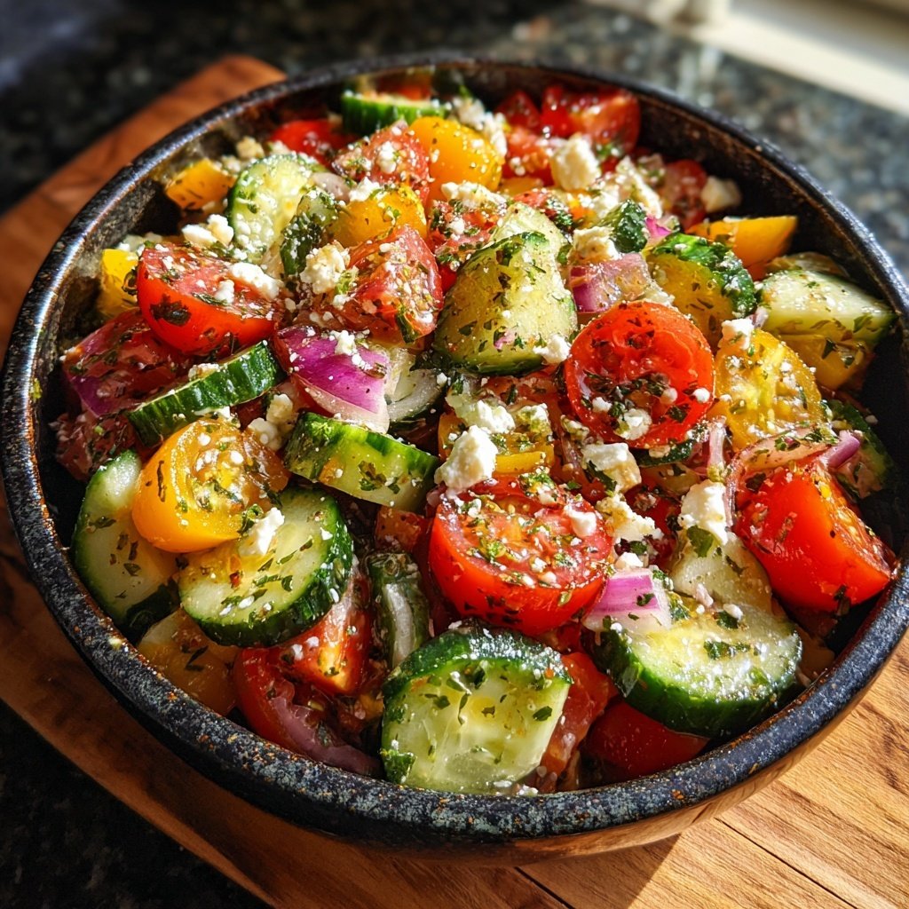 Zesty Cucumber and Tomato Salad