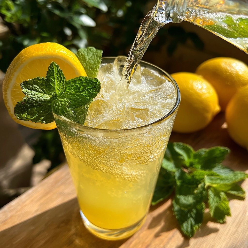Meyer Lemon Fizz Mocktail