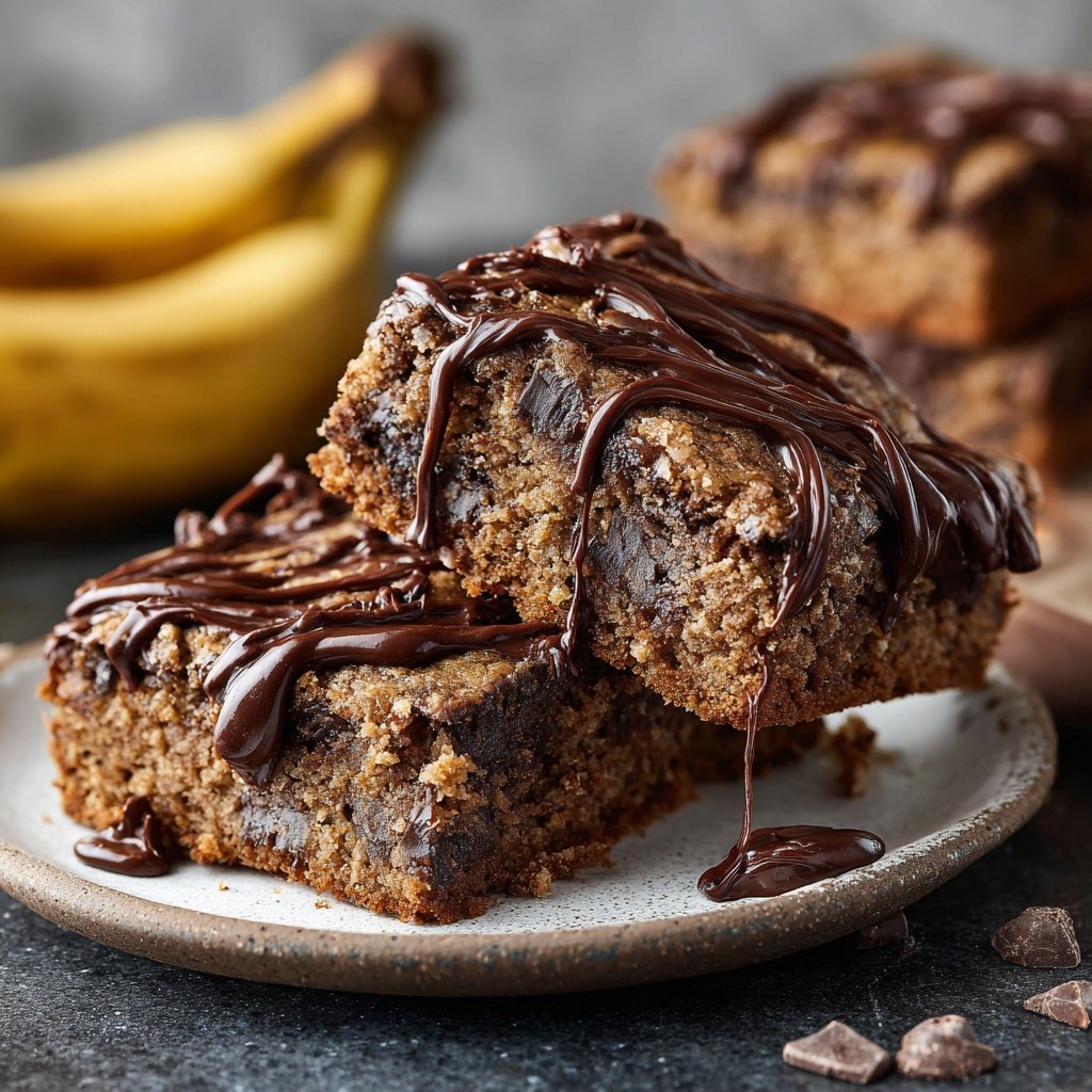 Frosted Chocolate Banana Bars