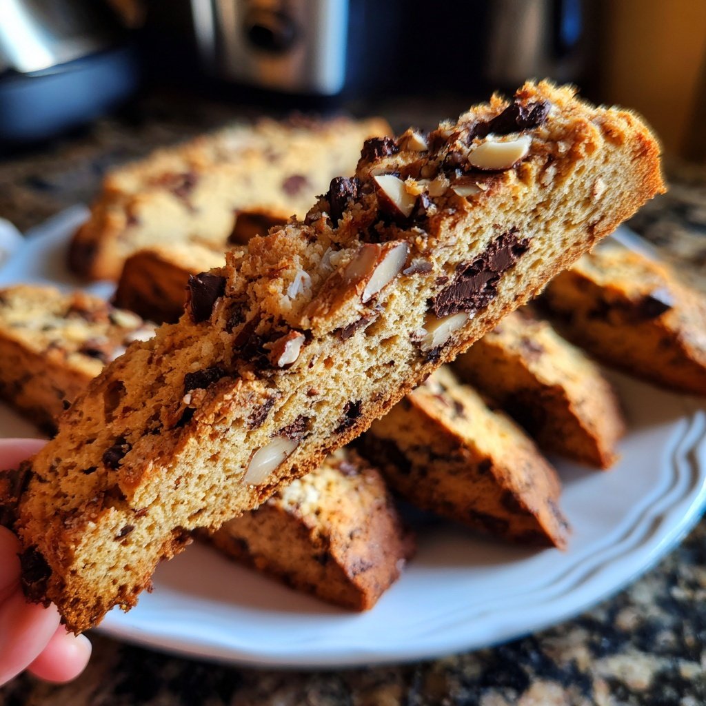 Chocolate Almond Biscotti Treats