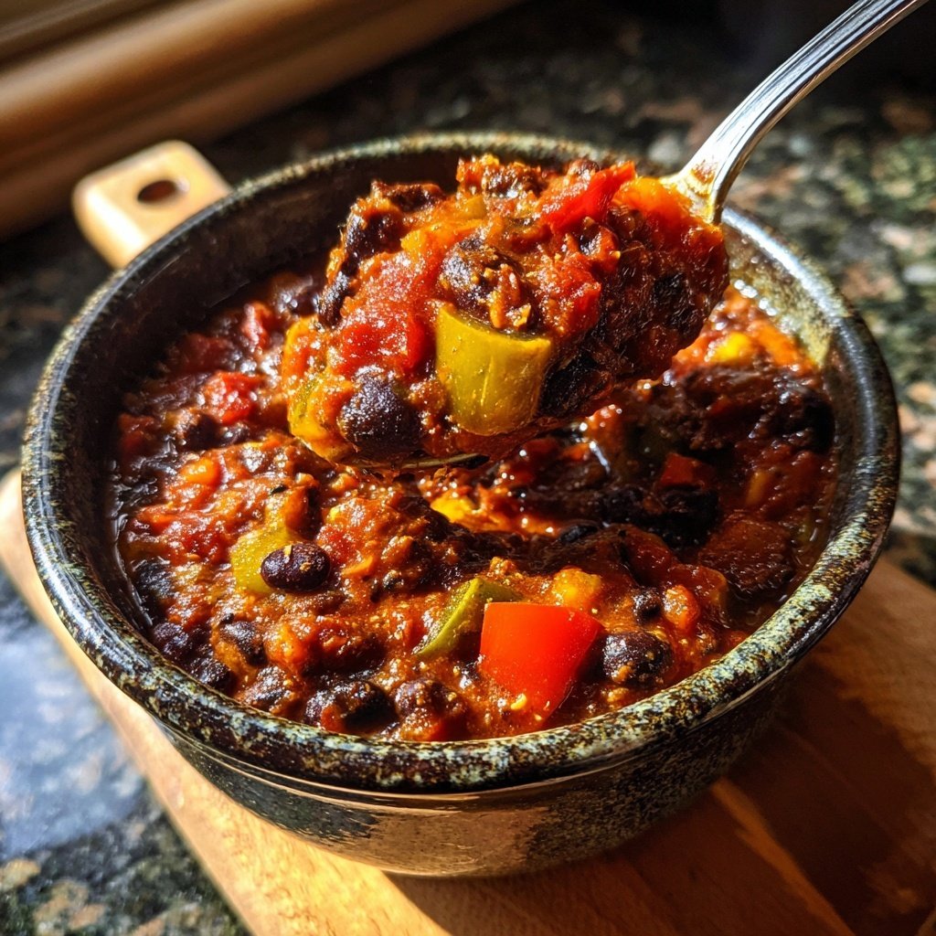 Smoky Black Bean High-Protein Chili