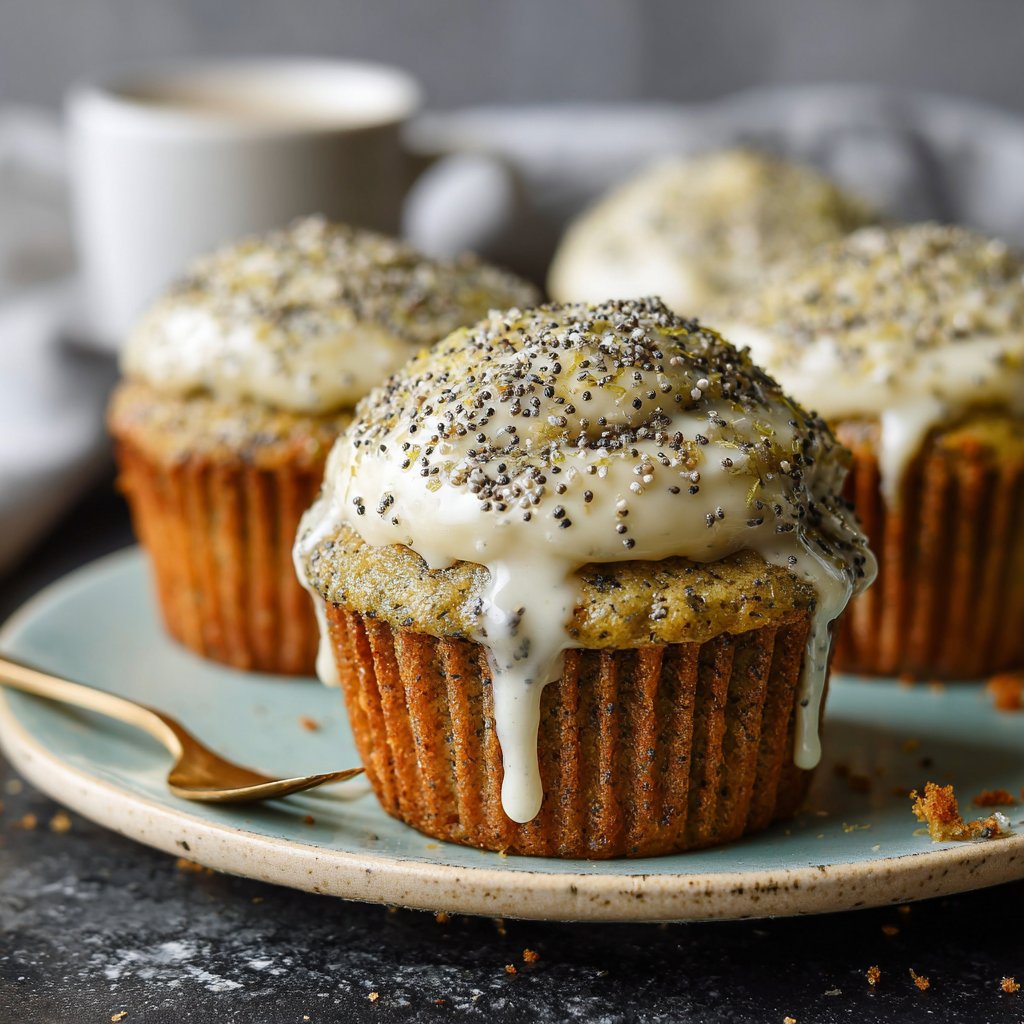 Spring Lemon Poppyseed Cupcakes