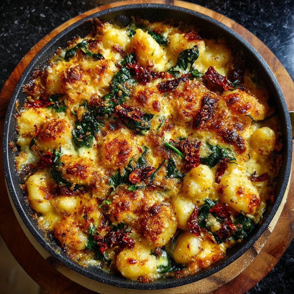 Easy One-Pan Cheesy Gnocchi