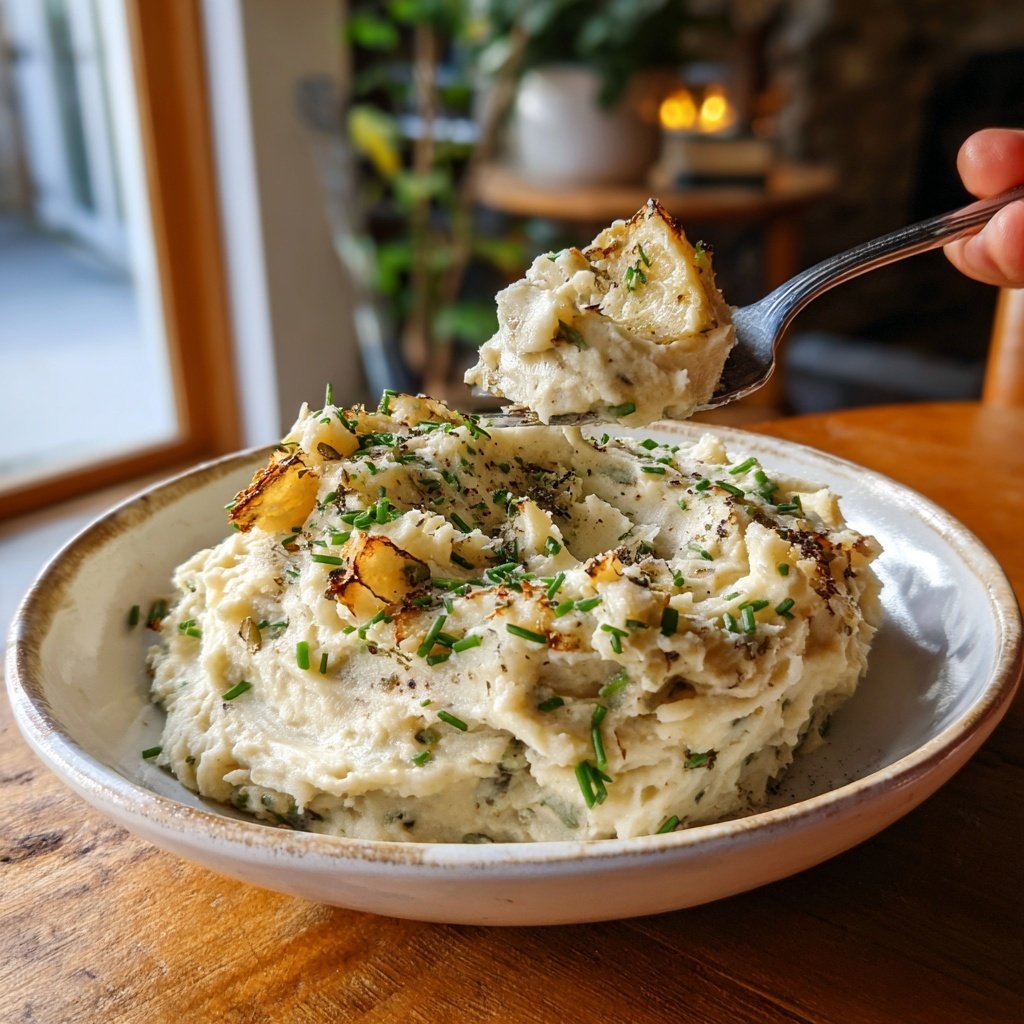 Roasted Celery Root Potato Mash
