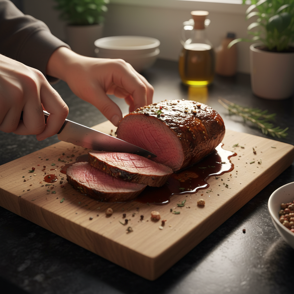 Beef Tenderloin with Balsamic Glaze