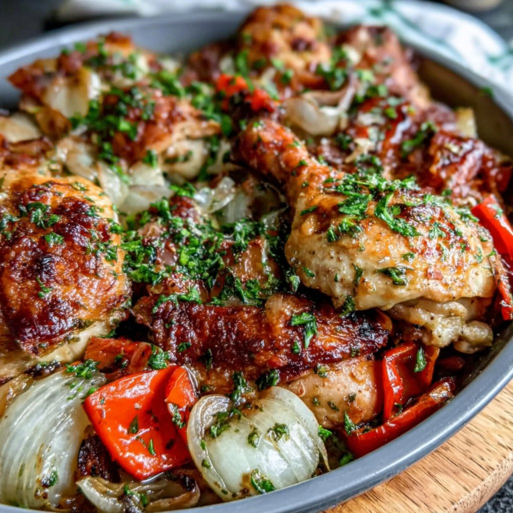One Pan Chicken Veggies