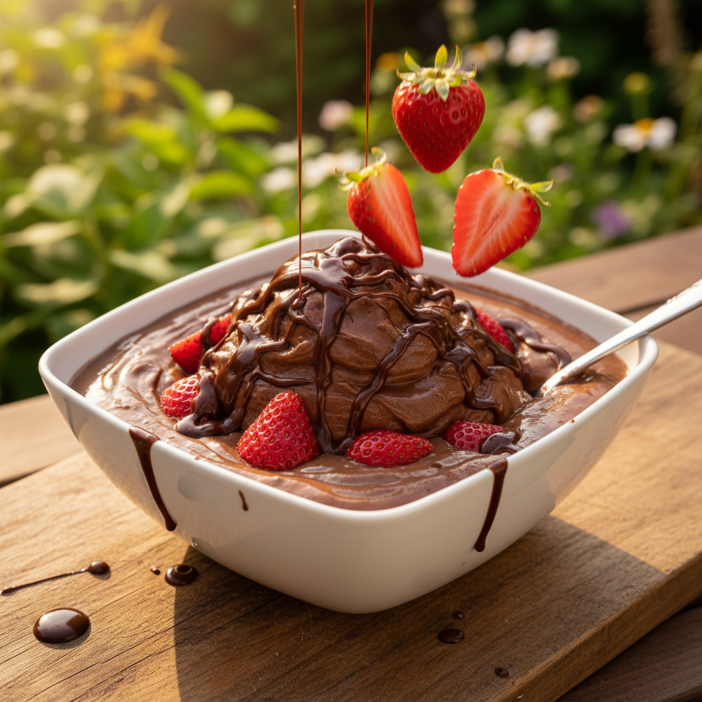 Chocolate-Covered Strawberry Smoothie Bowl