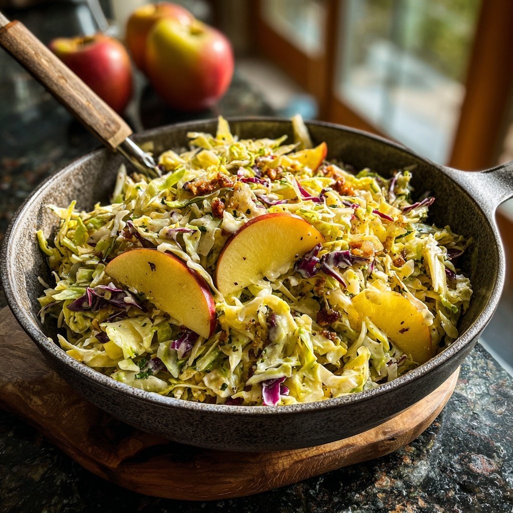 Cabbage Apple Skillet Slaw