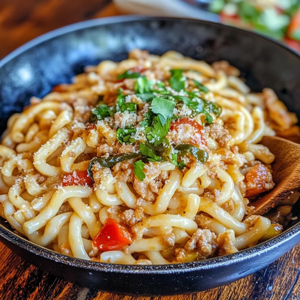 Green Chile Macaroni Sopita
