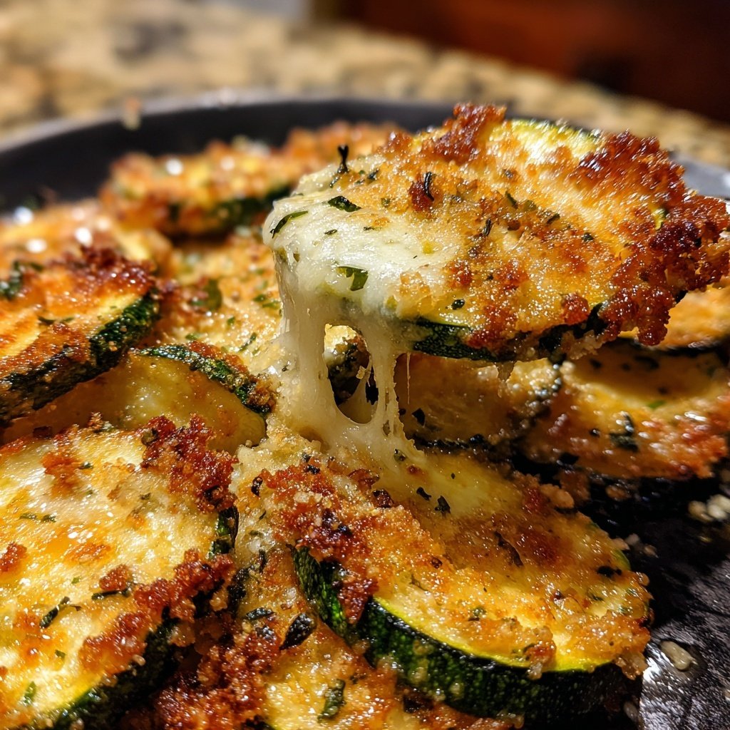 Baked Garlic Parmesan Zucchini