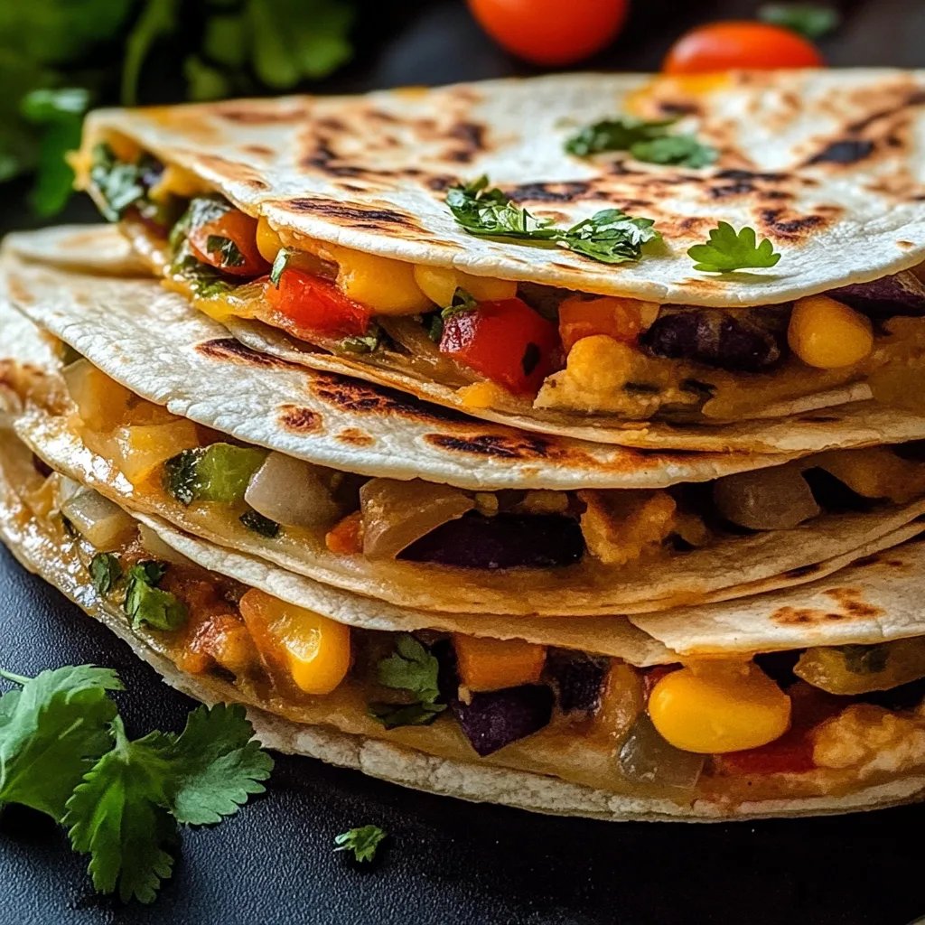 Loaded Veggie Quesadillas
