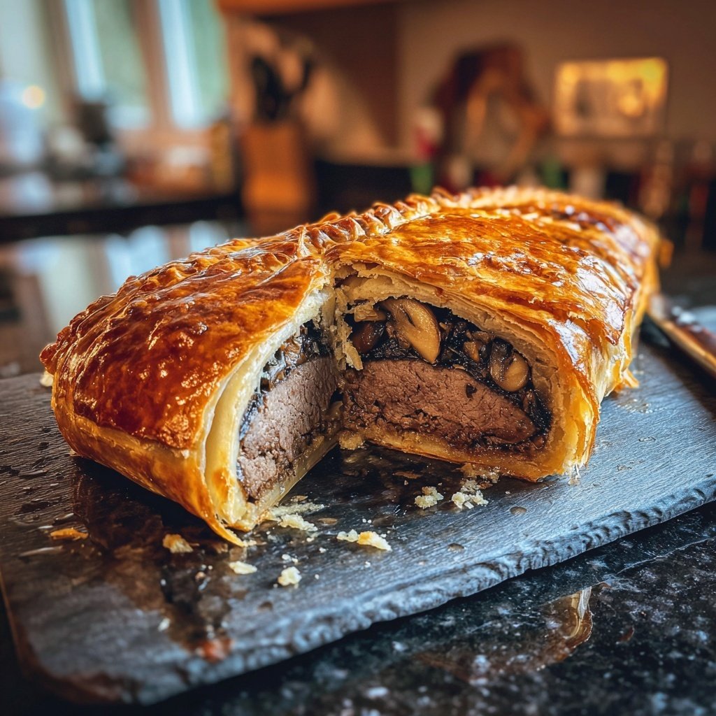 Beef Wellington with Mushroom Duxelles