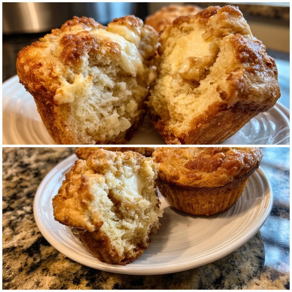 Banana Cream Cheese Muffins