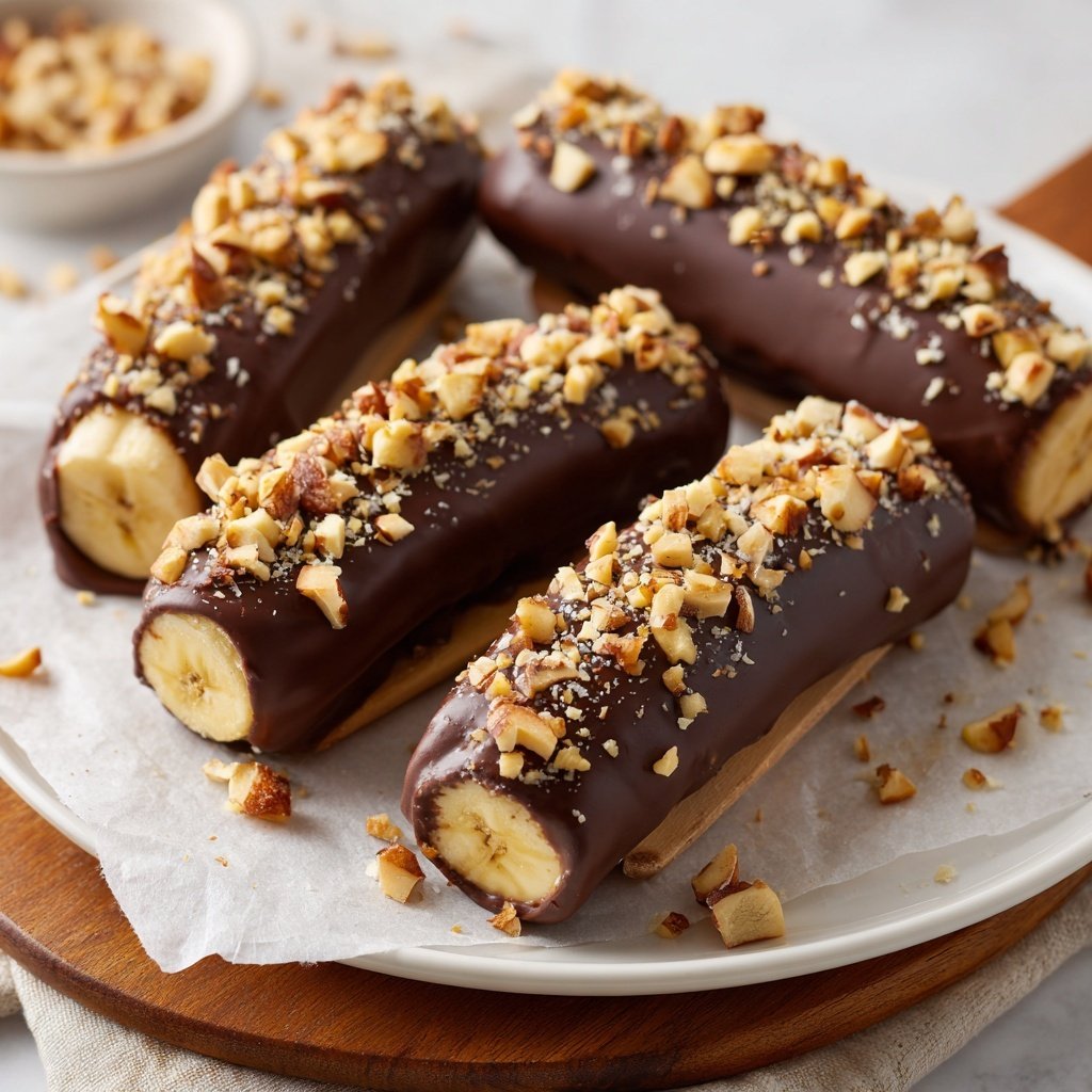 Chocolate Covered Banana Pops