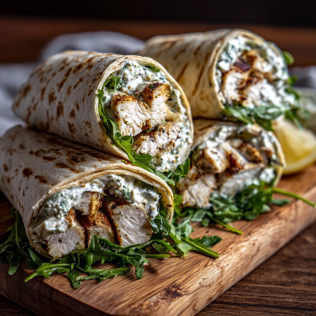 Delicious Chicken Caesar Wraps