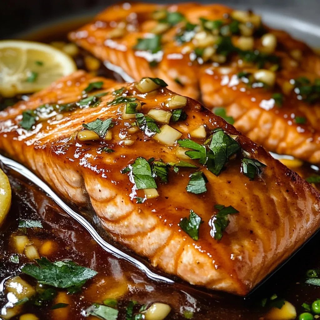 Honey Garlic Glazed Salmon