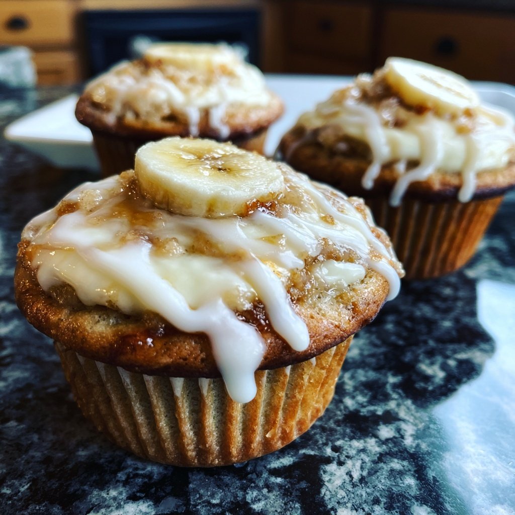 Banana Cheesecake Cupcake Delights