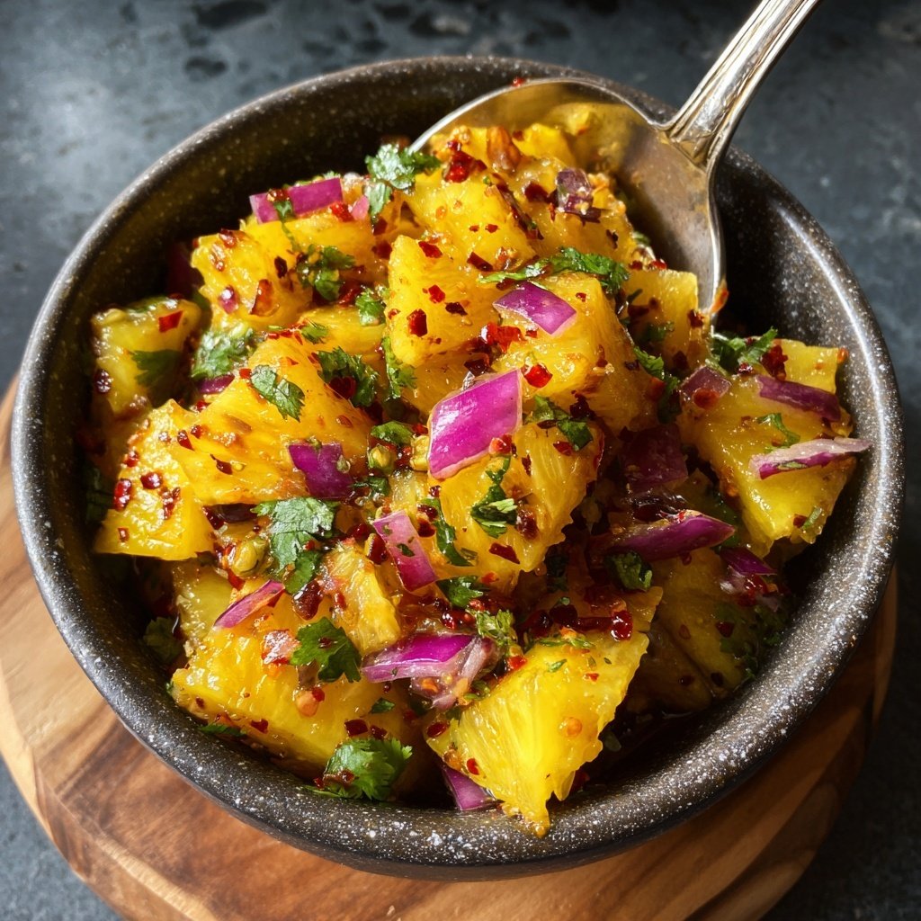 Sweet and Spicy Pineapple Salsa