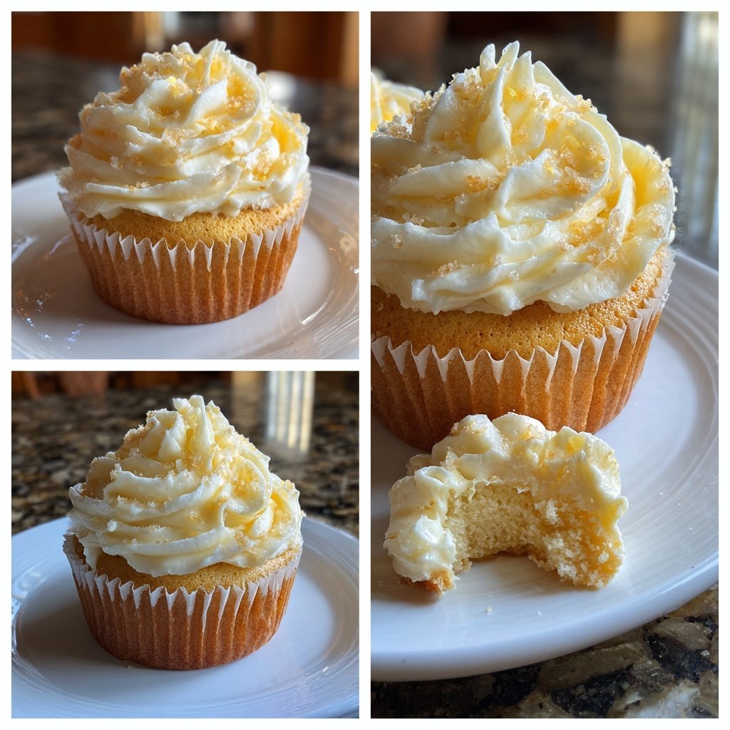 Lemon Curd Filled Cupcakes