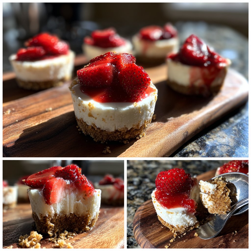 No-Bake Strawberry Cheesecake Cups