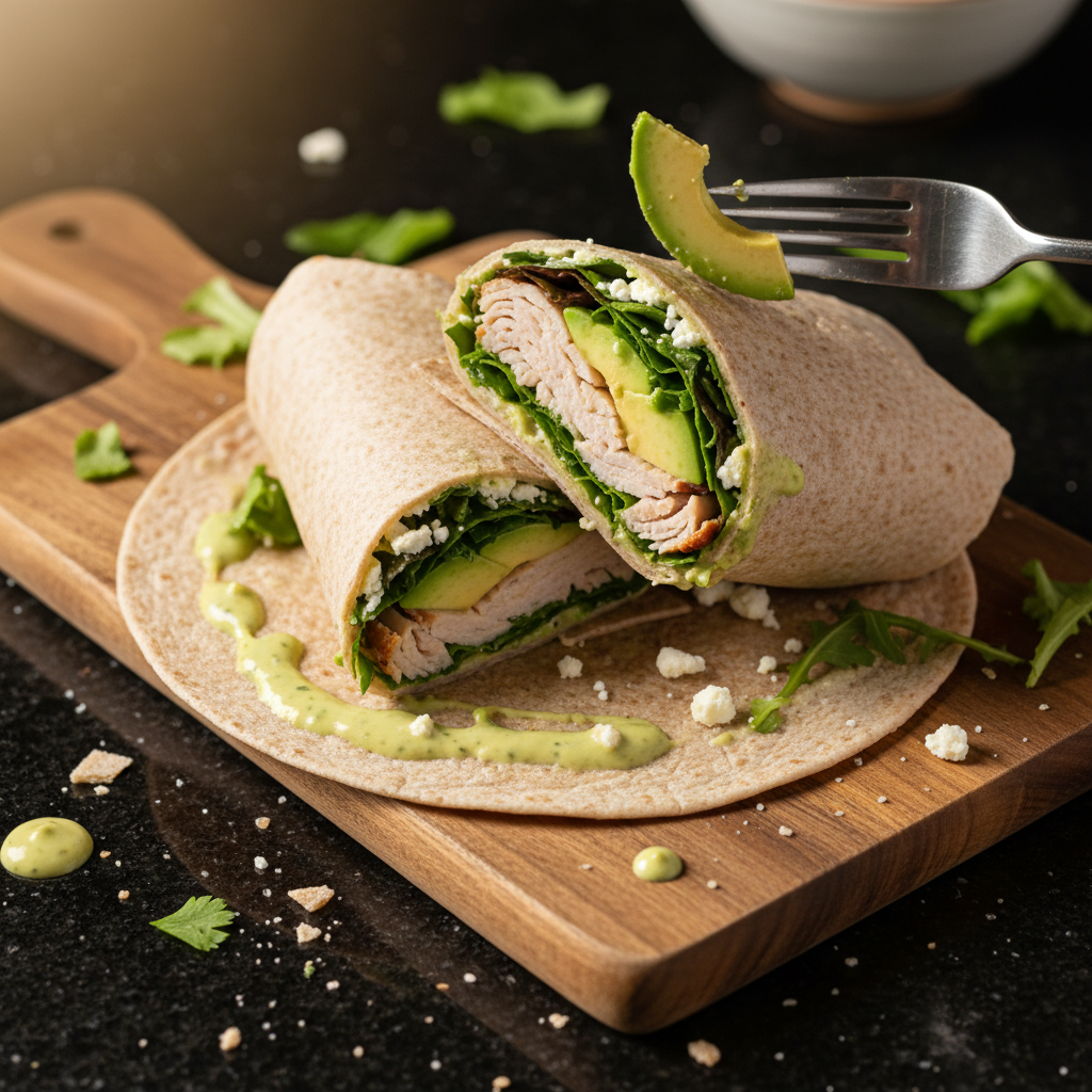 Tasty Turkey Avocado Wrap
