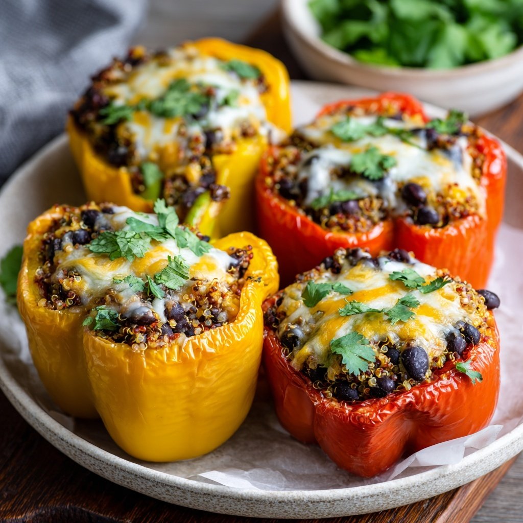 High Protein Stuffed Bell Peppers