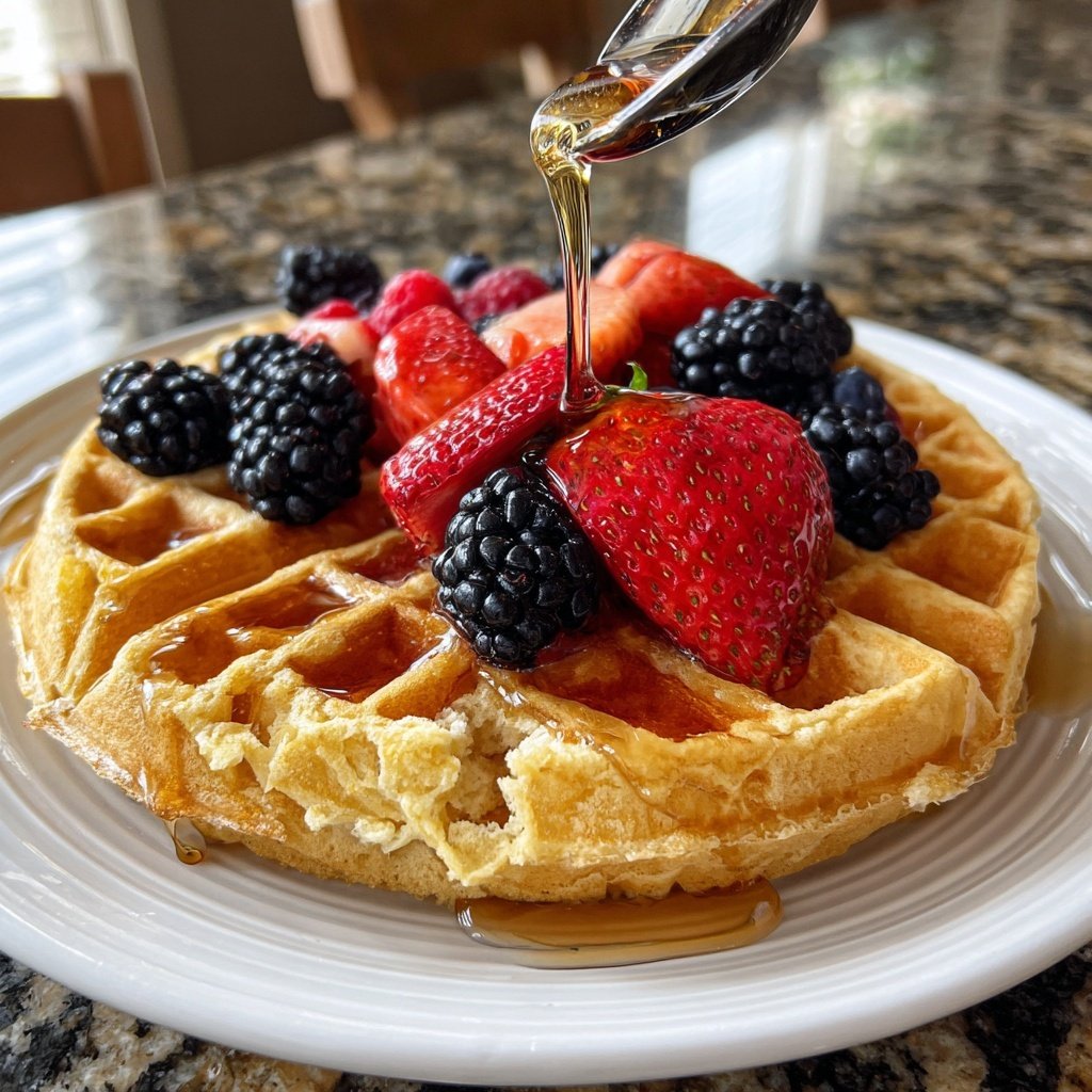 Greek Yogurt Protein Waffles