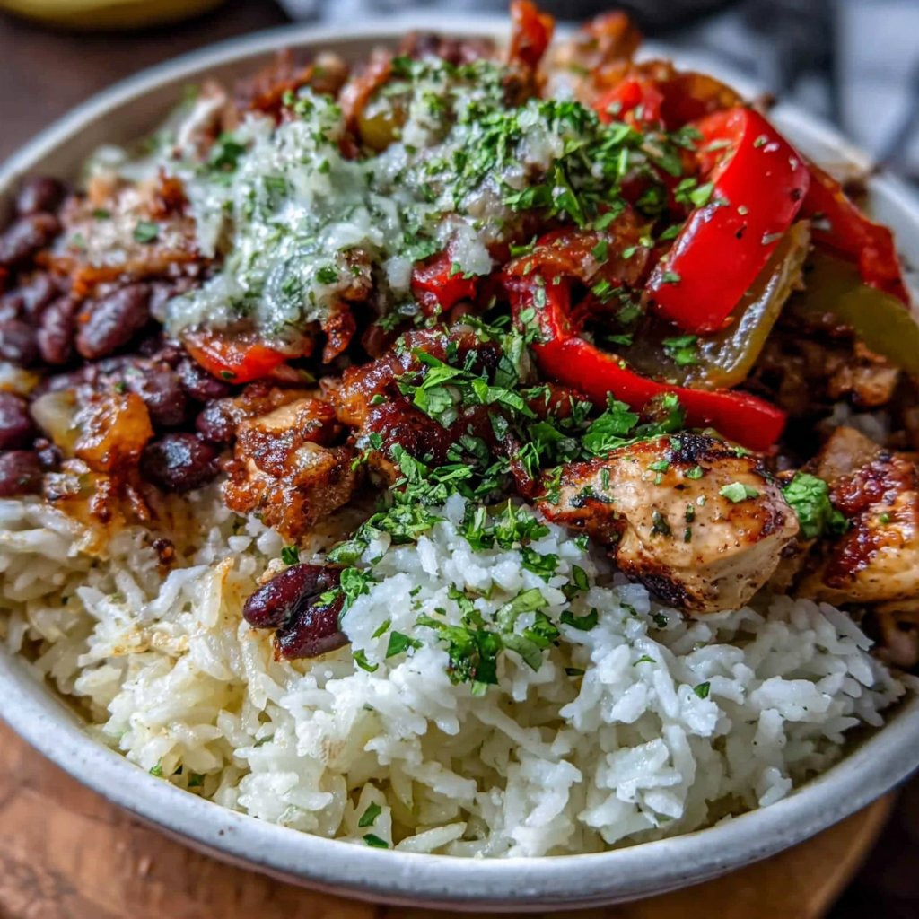 Chicken Fajita Burrito Bowl