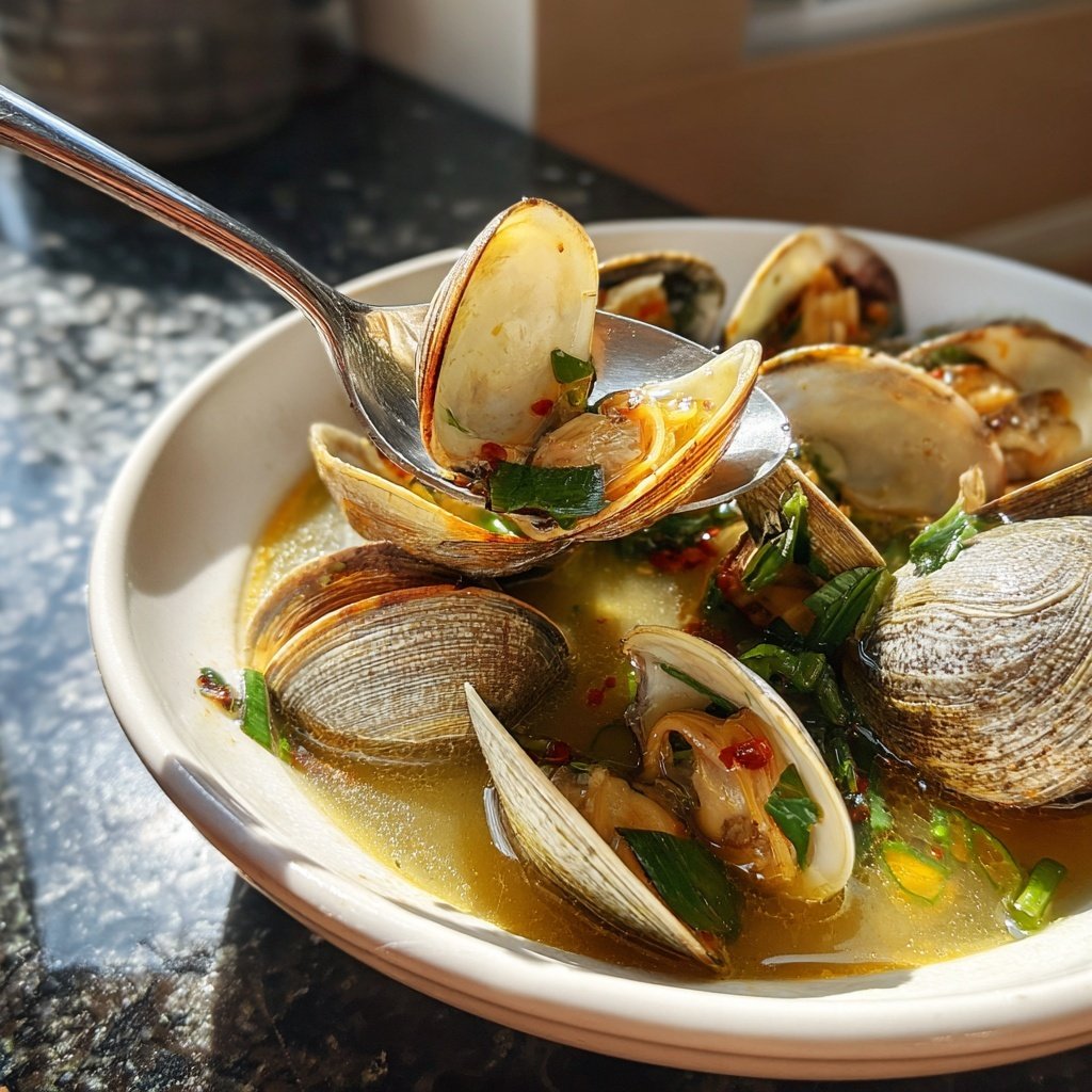 Coconut Broth Clams with Lemongrass