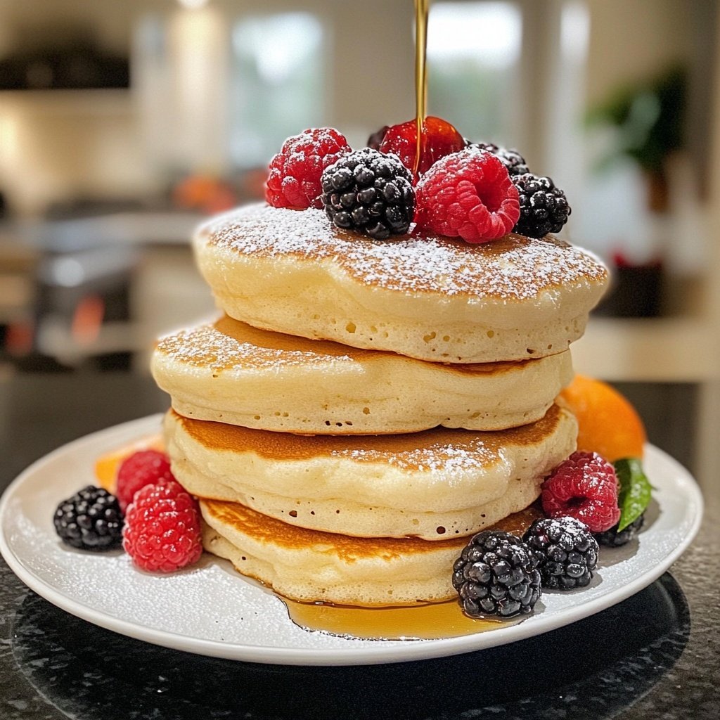 Fluffige Japanische Soufflé Pancakes