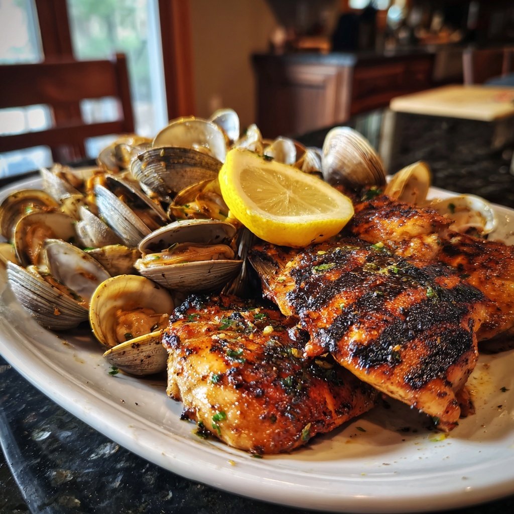 Grilled Chicken and Clam Combo