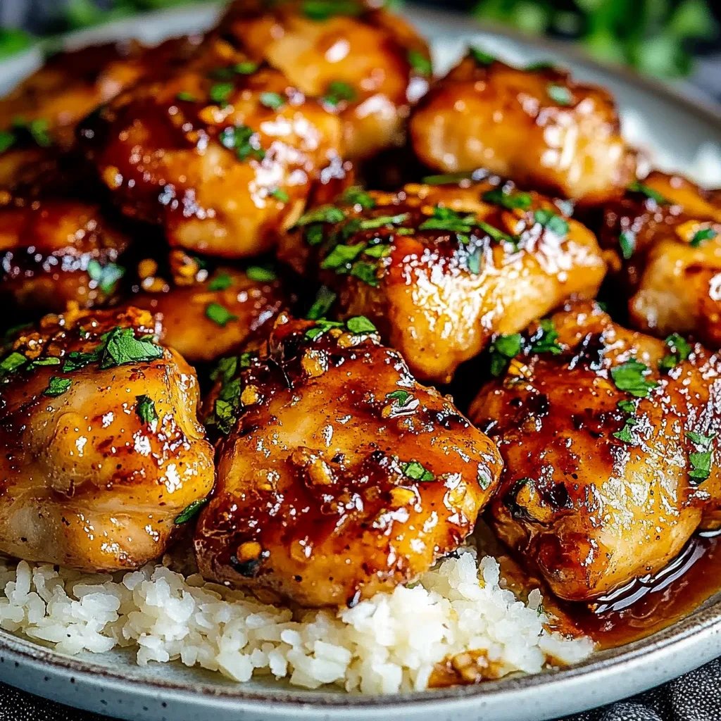 Honey Garlic Chicken Thighs