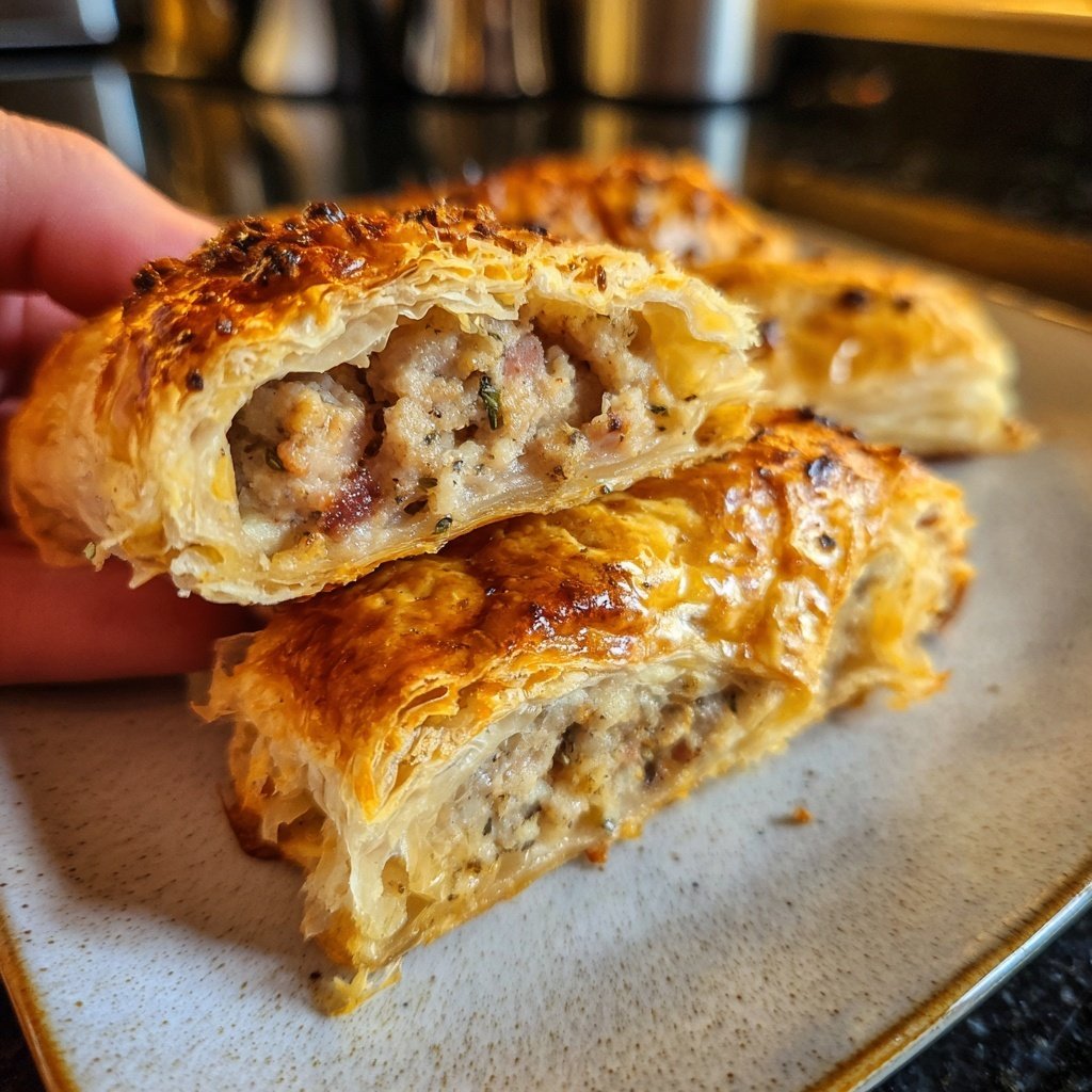 Australian Sausage Rolls Puff Pastry