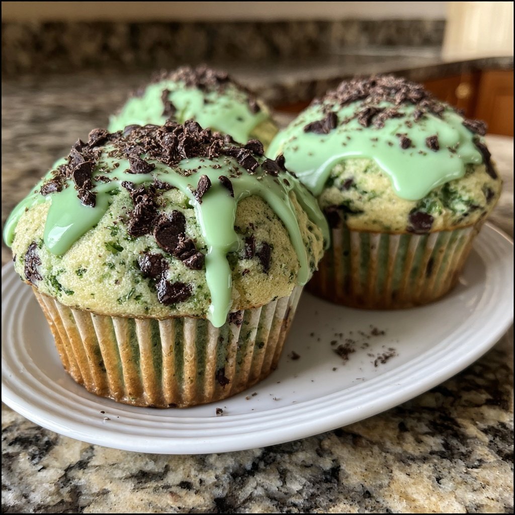Mint Chocolate Chip Cupcakes