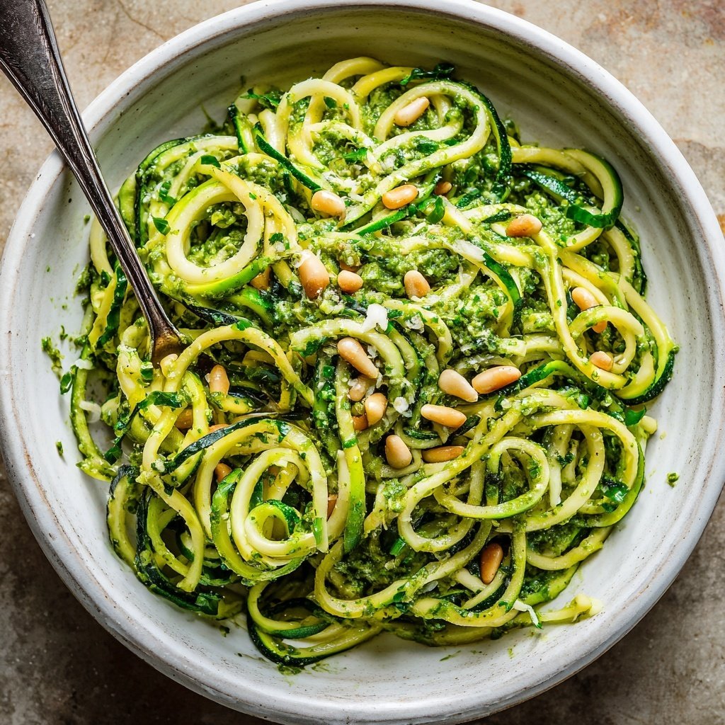Zucchini Noodles with Pesto