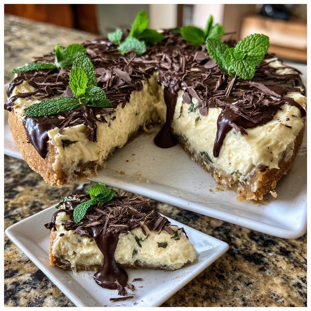 Mint Chocolate Chip Pie