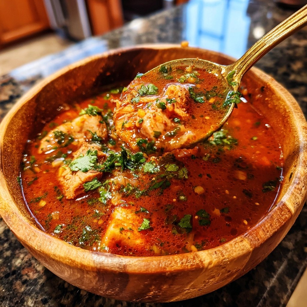 Slow Simmered Red Pozole Stew