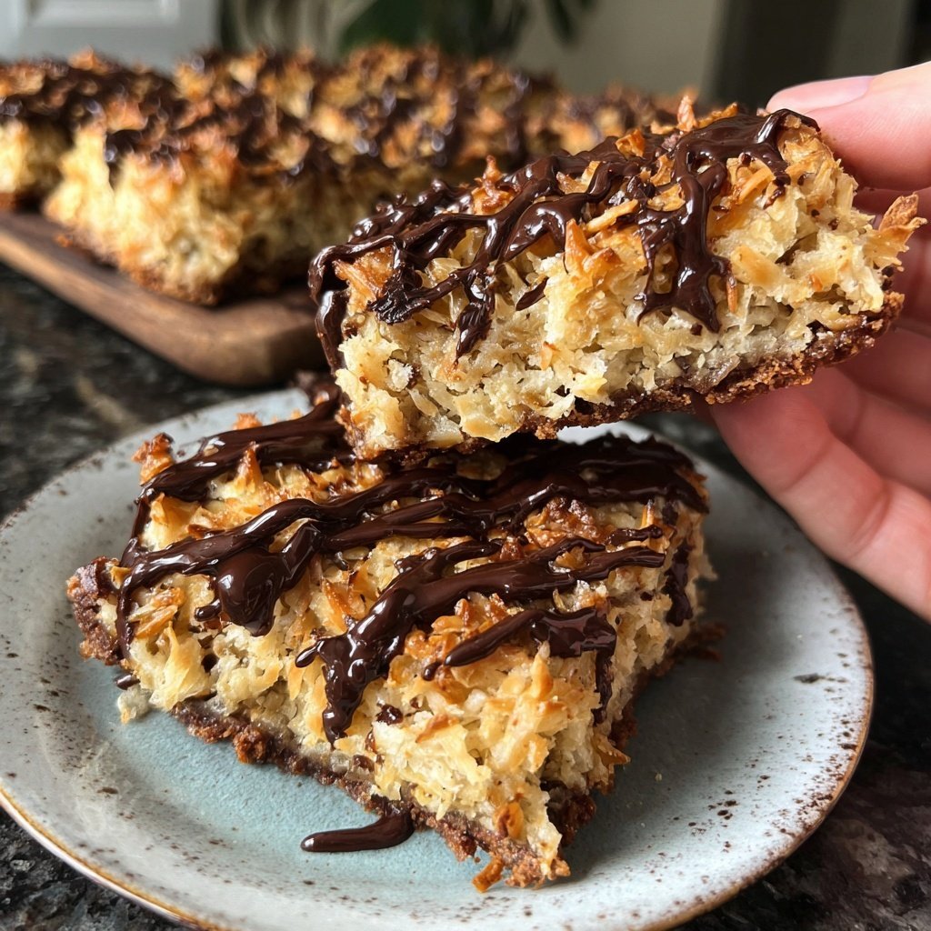 Coconut Macaroon Brownies