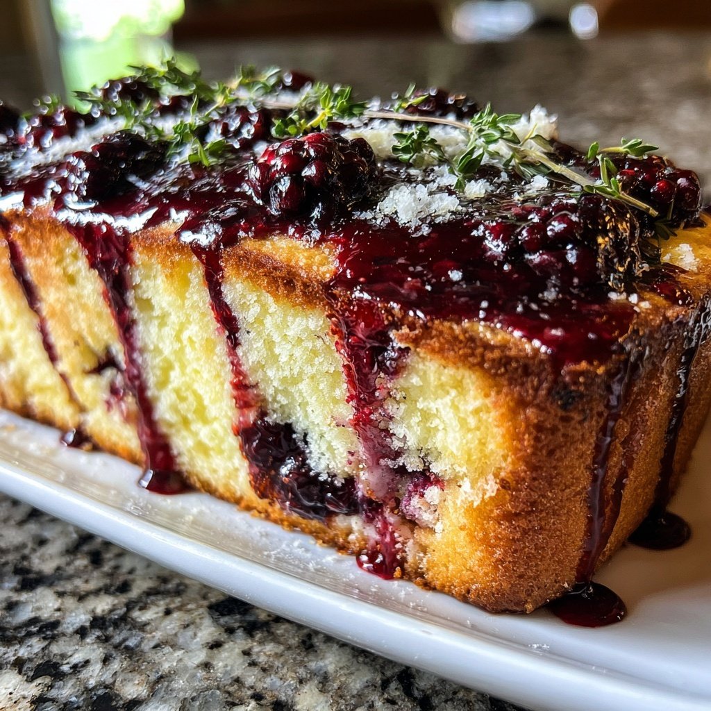 Capricorn Blackberry Thyme Cake