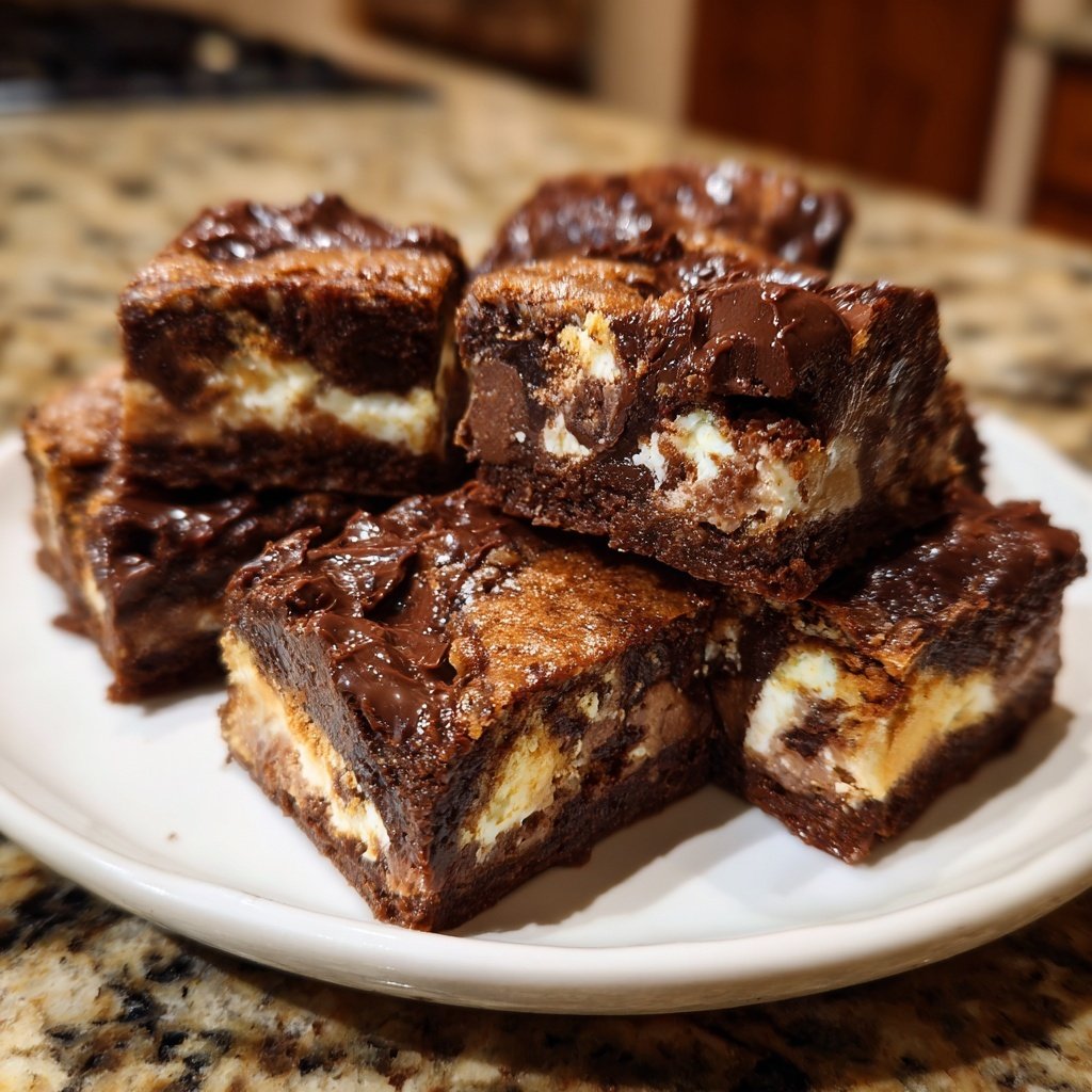 Rich Choco-Fudge Cottage Cheese Bars