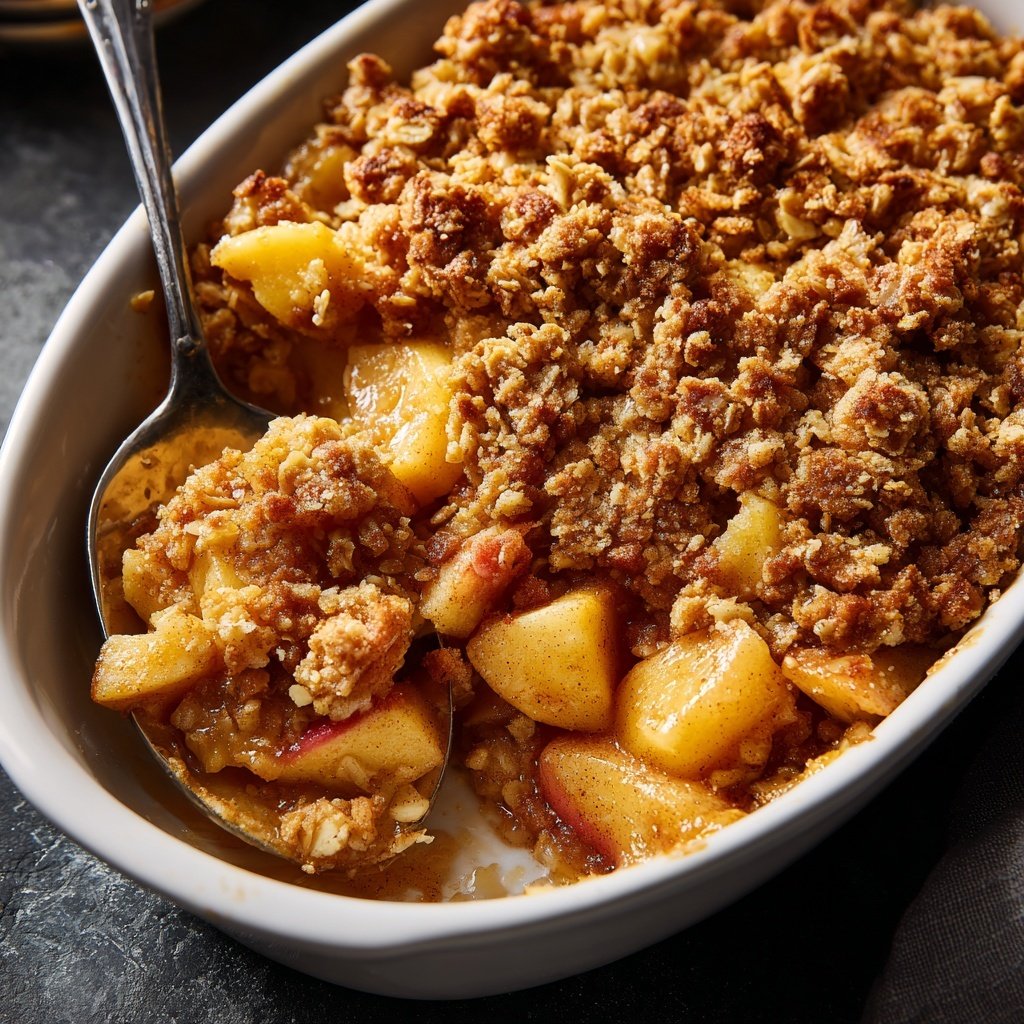Cinnamon Apple Breakfast Crumble