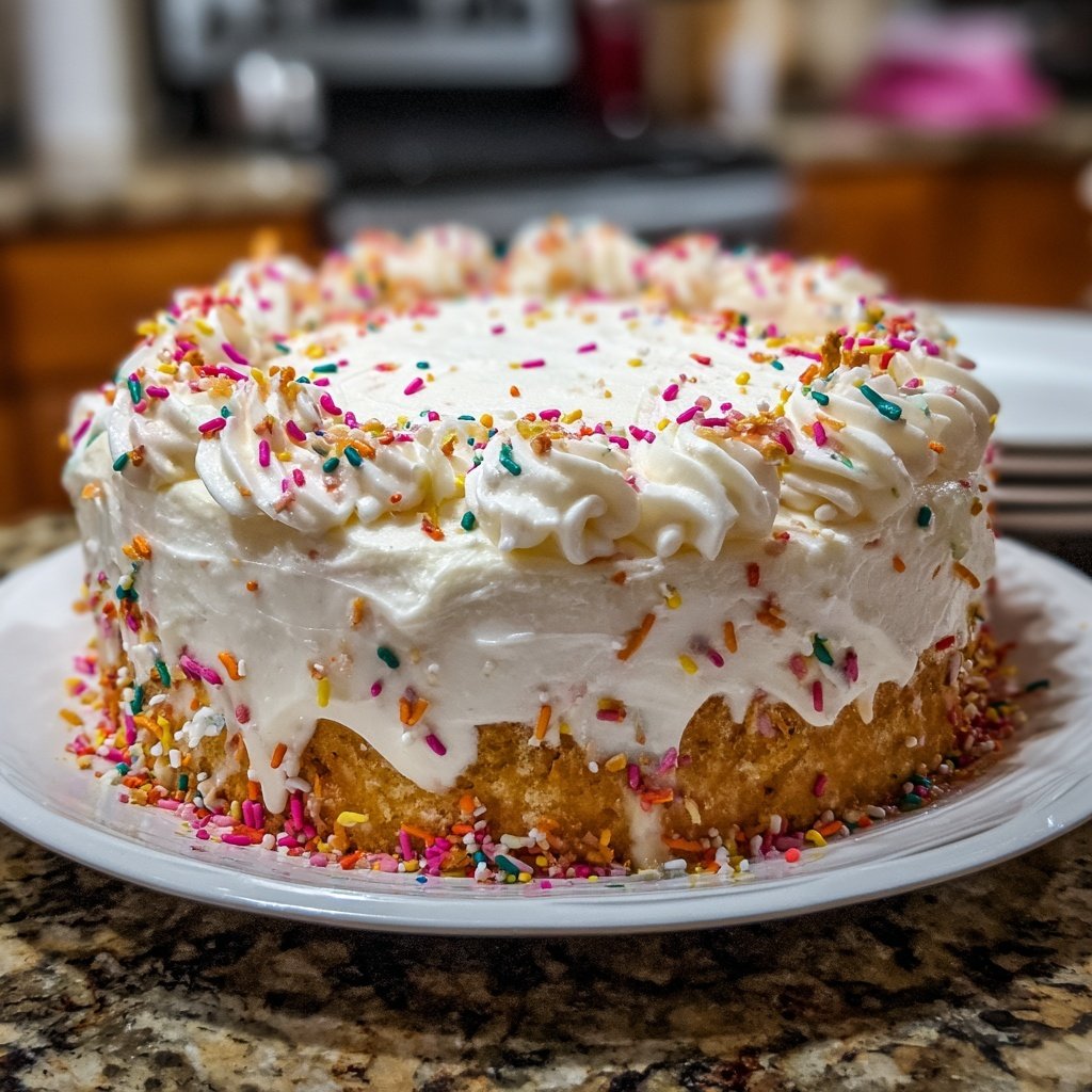 Birthday Celebration Vanilla Cake